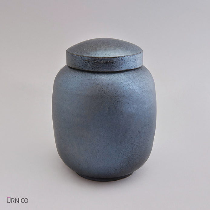 Ceramic Urn Bise 2l Rusty Anthracite