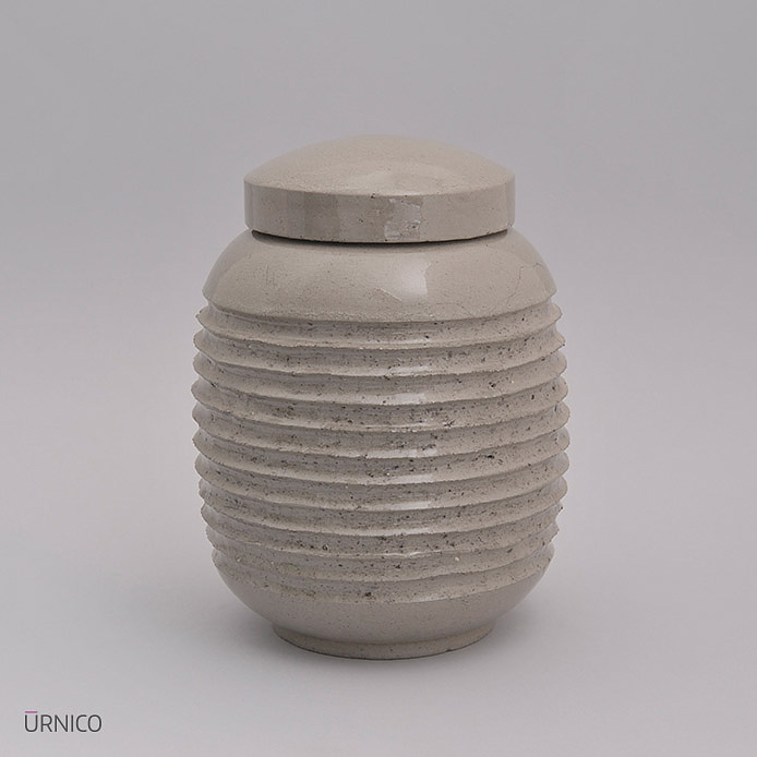 Ceramic Urn Breva 2l Transparent Craquelle