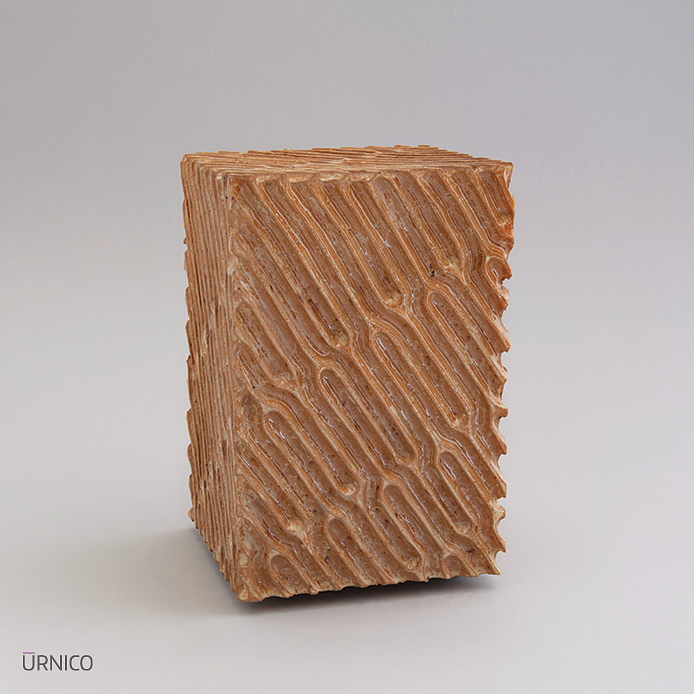 Ceramic Urn Brick Fielder 3l Beige