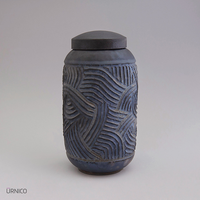 Ceramic Urn Buran 3,8l Rusty Anthracite