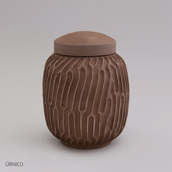 Ceramic Urn Loo 2l Raw AB